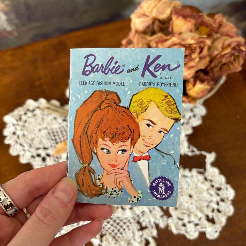 Vintage 60s Barbie and Ken Fashion Booklet Mini Fashion Magazine Mattel Doll - Picture 8 of 9